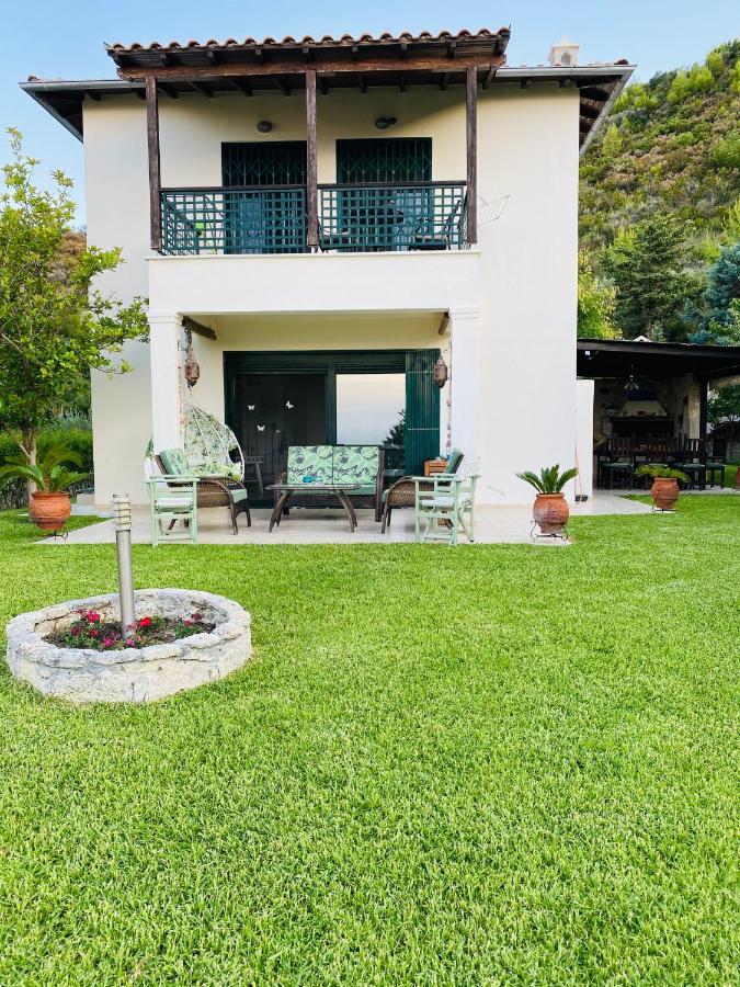 Detached Villa With Sea View Hanioti Bagian luar foto